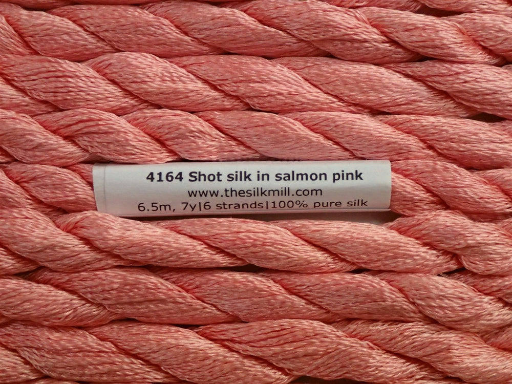 4164 Shot Silk in Salmon Pink